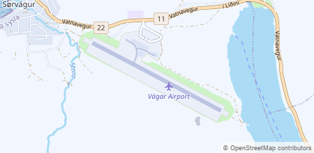 Vagar Airport auf der Landkarte