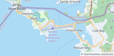 Princess Juliana International Airport auf der Landkarte
