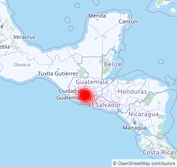 Jüngste Erdbeben in Guatemala