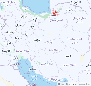 Jüngste Erdbeben im Iran