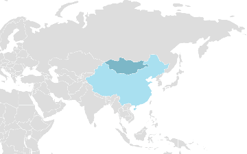 Verbreitung Mongolisch