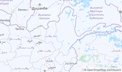 Landkarte von Nordost-Afghanistan