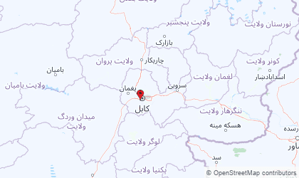 Landkarte von Zentral-Afghanistan
