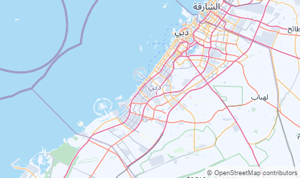Landkarte von Dubai
