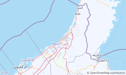 Landkarte von Ra's al Khaymah