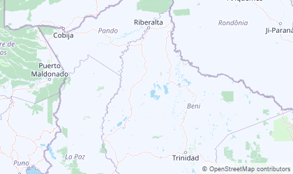 Landkarte von El Beni