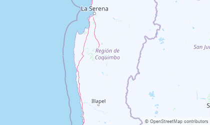 Landkarte von Coquimbo