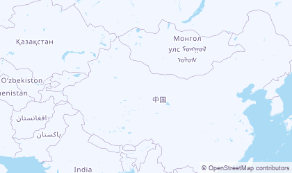 Landkarte von Nordwestchina (Xīběi)