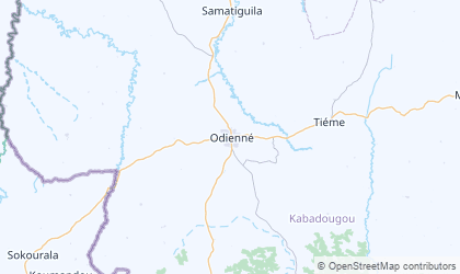 Landkarte von Denguélé