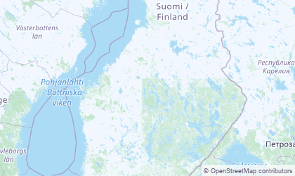 Landkarte von Mittelfinnland