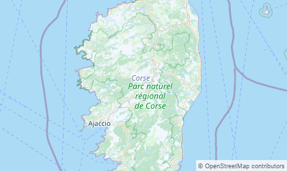 Landkarte von Korsika