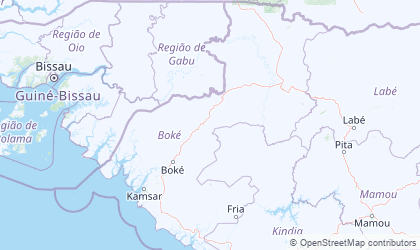 Landkarte von Boke
