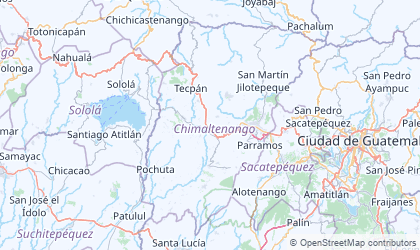 Landkarte von Chimaltenango