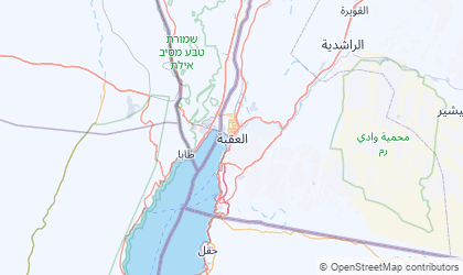 Landkarte von Aqaba
