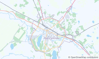 Landkarte von Astana Qalasy