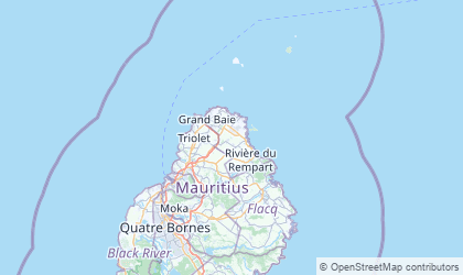 Landkarte von Rivière du Rempart