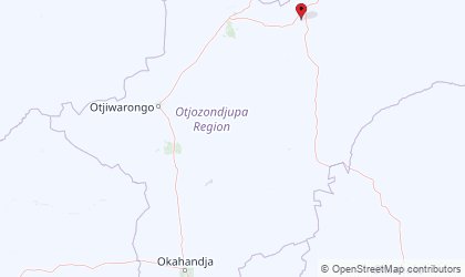 Landkarte von Otjozondjupa