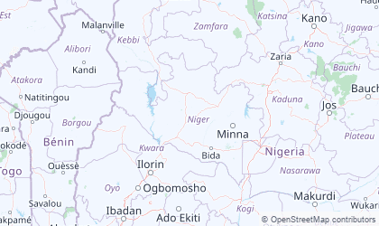 Landkarte von Niger