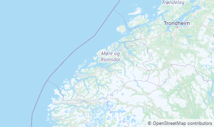 Landkarte von Møre og Romsdal