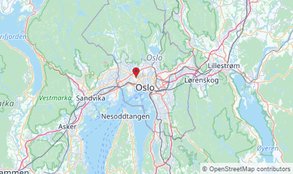 Landkarte von Oslo