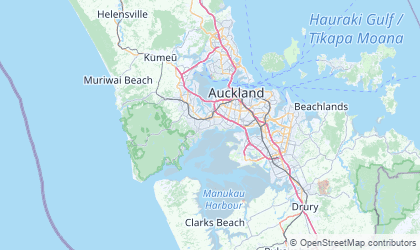 Landkarte von Auckland