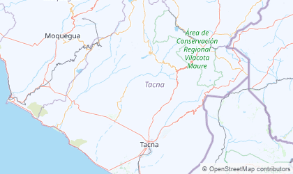 Landkarte von Tacna