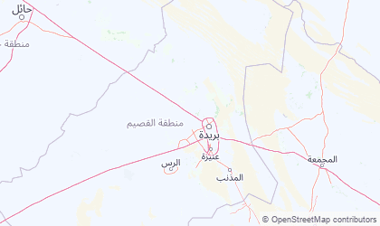 Landkarte von Al-Qassim