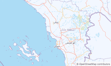 Landkarte von Jizan