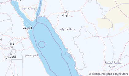 Landkarte von Mintaqat Tabuk