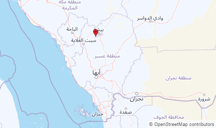 Landkarte von Süd-Arabien