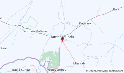 Landkarte von Tambacounda
