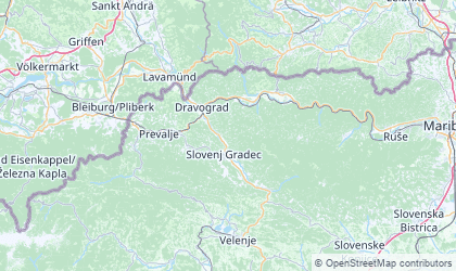 Landkarte von Koroška