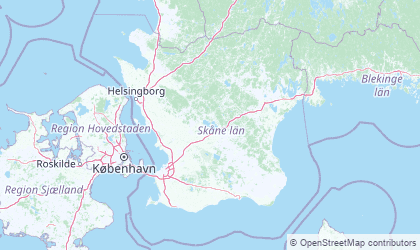 Landkarte von Skåne