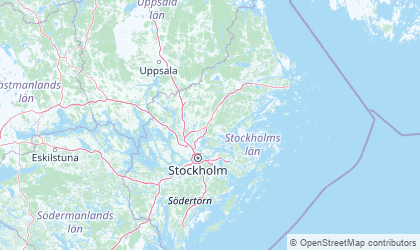 Landkarte von Stockholm