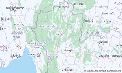 Landkarte von Nord-Thailand