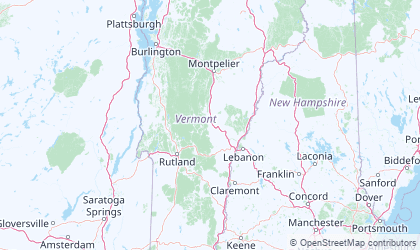 Landkarte von Vermont