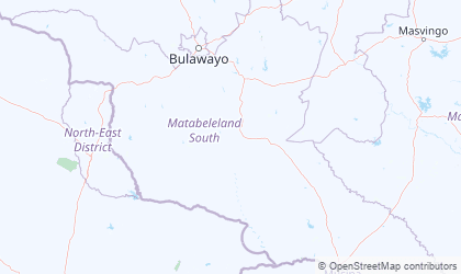 Landkarte von Matabeleland South