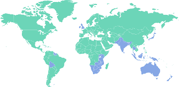 Länder mit Links- und Rechtsverkehr 
