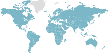 Weltkarte der Mitgliedsländer: UNESCO