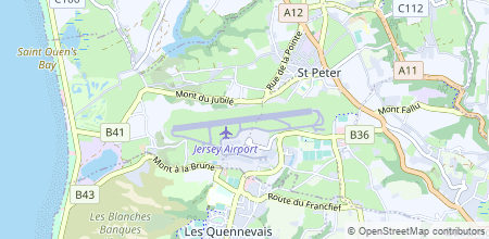 Jersey Airport auf der Landkarte