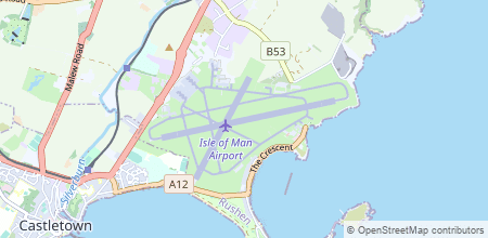 Isle of Man Airport auf der Landkarte