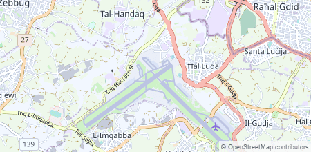 Malta International Airport auf der Landkarte