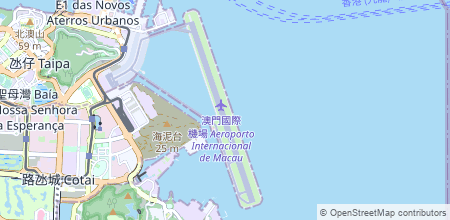 Macau International Airport auf der Landkarte