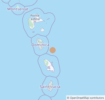 Jüngste Erdbeben in Guadeloupe
