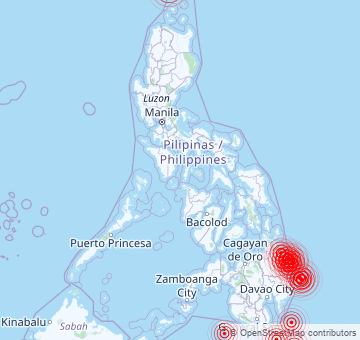 Jüngste Erdbeben in den Philippinen