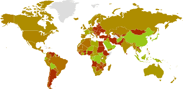 Inflationsraten nach Ländern