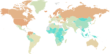 Durchschnittliche Körbchengröße weltweit