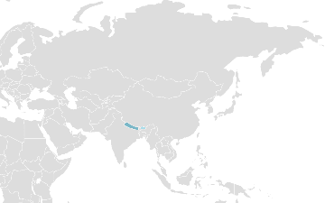 Verbreitung Nepali