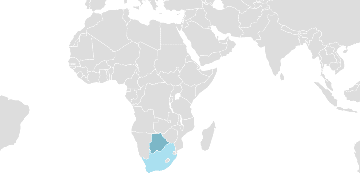 Verbreitung Setswana