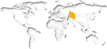 der Iran auf der Weltkarte
